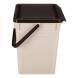Контейнер для мусора, 8л, светло-бежевый