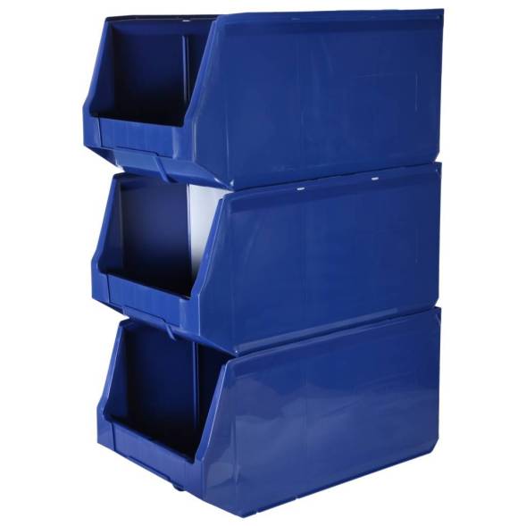 Складской лоток для метизов, мелочей и деталей Logic Store®, 500х300х250 мм, синий [12.407]