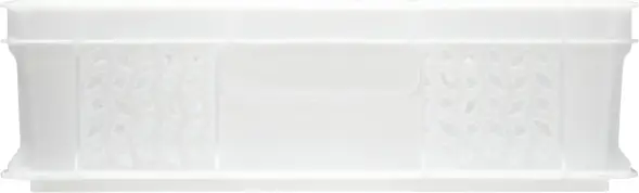 Ящик пластиковый перфорированный, 600×400×120 мм, 22 л, белый [704.01.02 м]