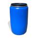 Бочка пластиковая с крышкой и металлическим обручем, 227 л, синий [22010006]