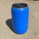 Бочка пластиковая с крышкой и металлическим обручем, 227 л, синий [22010006]
