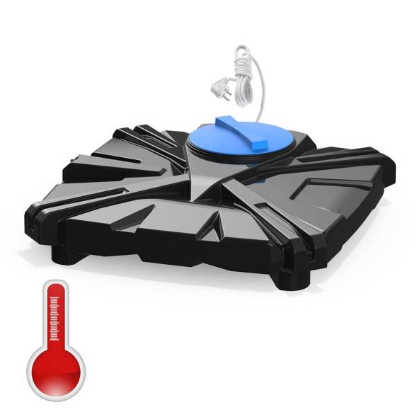 Бак пластиковый для летнего душа РОСА-2 110 л с подогревом и уровнемером, черный [DRSR2110S112]