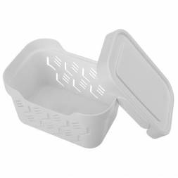 Ящик с крышкой универсальный Deluxe, 1,9л, светло-серый