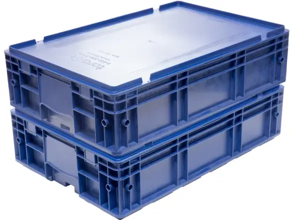 Крышка для пластикового евроконтейнера KLT, 600х400 мм, синий [501 KLT]