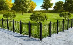 Пешеходное металлическое ограждение ПО-9, 1 пог. м.