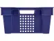 Ящик пластиковый перфорированный, 600x400x200 мм, 48 л, синий [102-У]