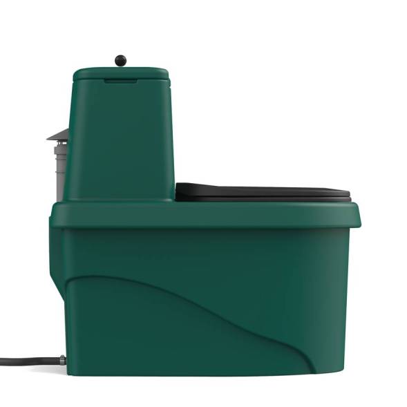 Торфяной биотуалет «РОСА» зеленого цвета