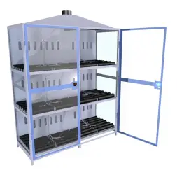 Шкаф для аккумуляторов ШМА-06-03 исп2 1340x810x1850 мм Синий