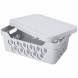 Ящик с крышкой универсальный Deluxe, 12л, светло-серый