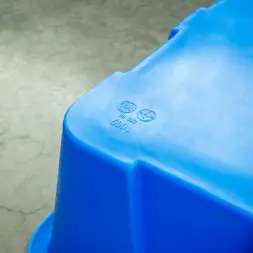 Ванна пластиковая пищевая KN, 600 л, 1.2 г/см³, HDPE, синий [1182.0600.601.003]