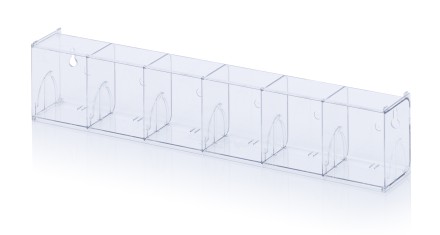 Прозрачные модули из опрокидываемых ящиков прозрачный  KM 6 60 x 9,1 x 11,3 см