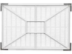 Ящик пластиковый морозостойкий перфорированный, 600x400x135 мм, 32,4 л, белый [119 м]