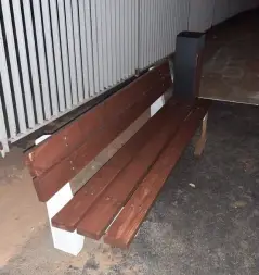 Скамейка бетонная «Ребус» 1,8 м