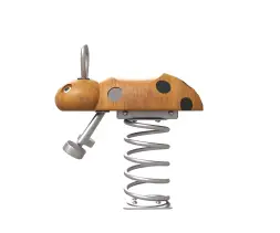 Качалка на пружине HARDWOOD «Божья коровка»