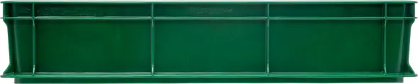 Ящик пластиковый сплошной, 600×400×120 мм, 22 л, зелёный [704.03.01 м]