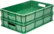 Ящик пластиковый сплошной, 600×400×120 мм, 22 л, зелёный [704.03.01 м]