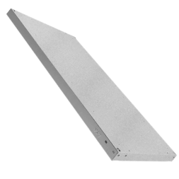 Полка металлическая для стеллажей Практик MS U 150х40, 1500x400 мм, серебристый [S24799307258] 