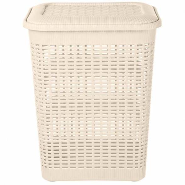 Корзина для белья 30л, бежевый