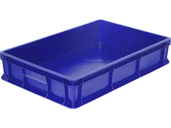 Ящик пластиковый сплошной, 600×400×120 мм, 22 л, серый [704.03.02]