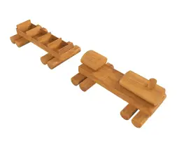 Игровой элемент HARDWOOD «Паровозик с вагонами»