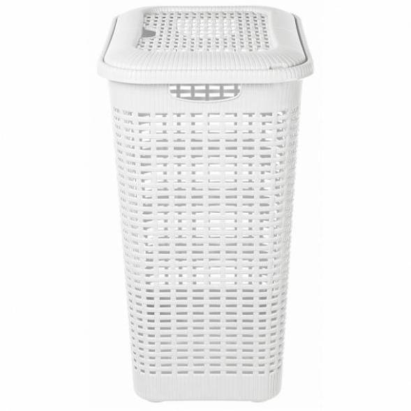 Корзина для белья 30л, белый