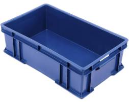 Пластиковый ящик 590х360х180 сплошной без ручек