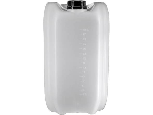 Канистра пластиковая со шкалой уровня, 20 л, белый [3835]