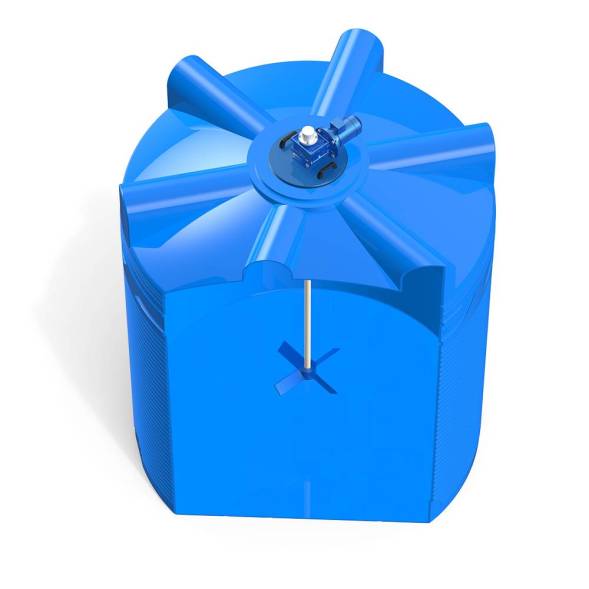 Емкость V 9000 литров с лопастной мешалкой