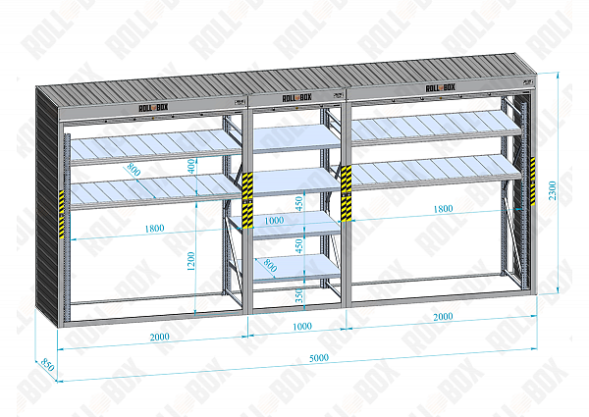 Шкаф в паркинг ROLL‑BOX IN STOCK XL-3.3