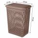 Корзина для белья 50л, коричневый
