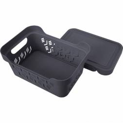 Ящик с крышкой универсальный Deluxe, 4,6л, серый