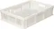 Ящик пластиковый перфорированный, 600×400×140 мм, 27 л, белый [705.01.01 М]