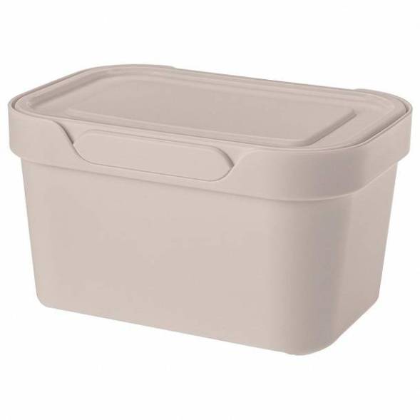 Ящик с крышкой универсальный Luxe, 1,9л, светло-бежевый