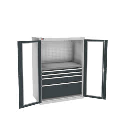 Шкаф ДиКом ВС-053-02 с дверьми с окнами