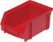 Ящик пластиковый сплошной, 170×105×75 мм, 1.34 л, красный [7968]