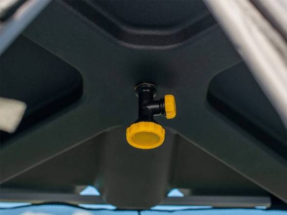 Бак пластиковый для летнего душа с подогревом, 150 л, черный [Б-150 с подогревом]