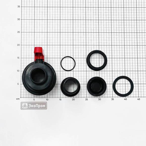 Отвод из бака в сборе G2 ПП с краном шаровым G2 ПП ВР-НР