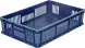 Ящик пластиковый перфорированный, 600×400×140 мм, 27 л, синий [705.01.02]