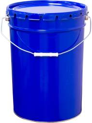Ведро металлическое, ВМк 25с (Б), 25 л, крышка-корона, синий [5041]