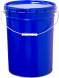 Ведро металлическое, ВМк 25с (Б), 25 л, крышка-корона, синий [5041]
