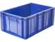 Ящик пластиковый сплошной, 600x400x250 мм, 46 л, синий [204.02]