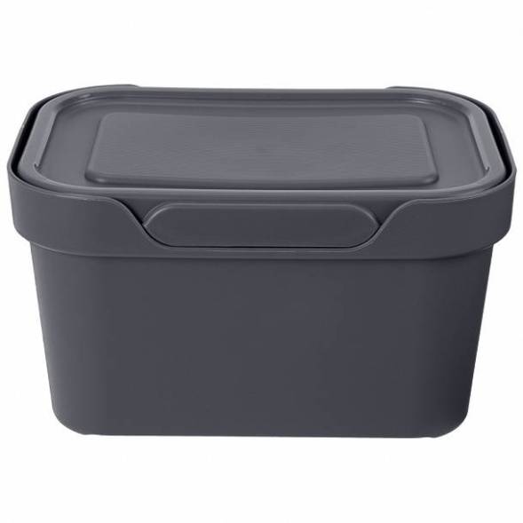 Ящик с крышкой универсальный Luxe, 1,9л, серый