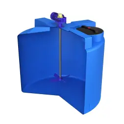 Емкость T 2000 синий с лопастной мешалкой