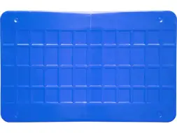 Ящик пластиковый сплошной, 600x400x340 мм, 60 л, синий [4-6434-1]