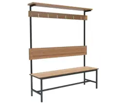 Скамейка с вешалкой для раздевалок «Барселона» 2,0 м