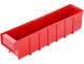 Контейнер полочный пластиковый, 400x92x100 мм, 3.68 л, красный [6006]