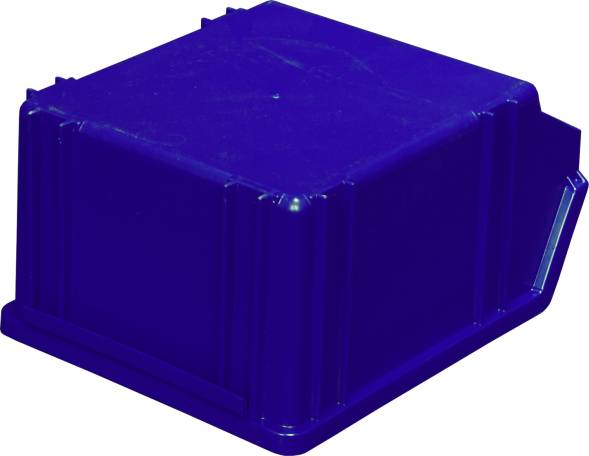 Ящик пластиковый сплошной, 290×230×150 мм, 10 л, синий [7962]