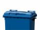 Контейнер пластиковый для мусора (ТБО/ТКО) с крышкой на колесах, 660 л