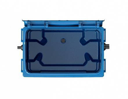 Контейнер пластиковый для мусора (ТБО/ТКО) с крышкой на колесах, 660 л