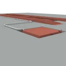 Эстакада разборная металлическая "Комфорт", 12м, грузоподъемность 50т, красная